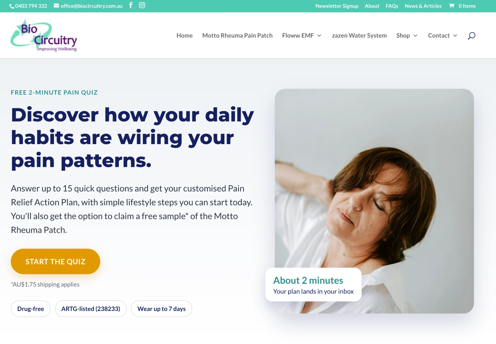 Screenshot of the BioCircuitry website